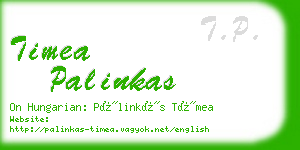 timea palinkas business card